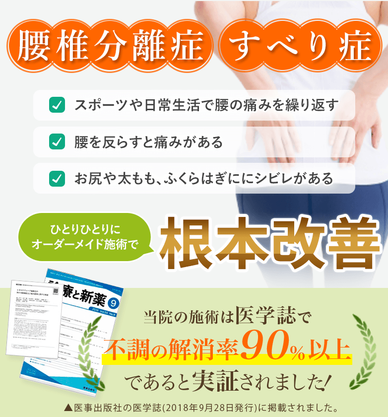 腰椎分離症・すべり症